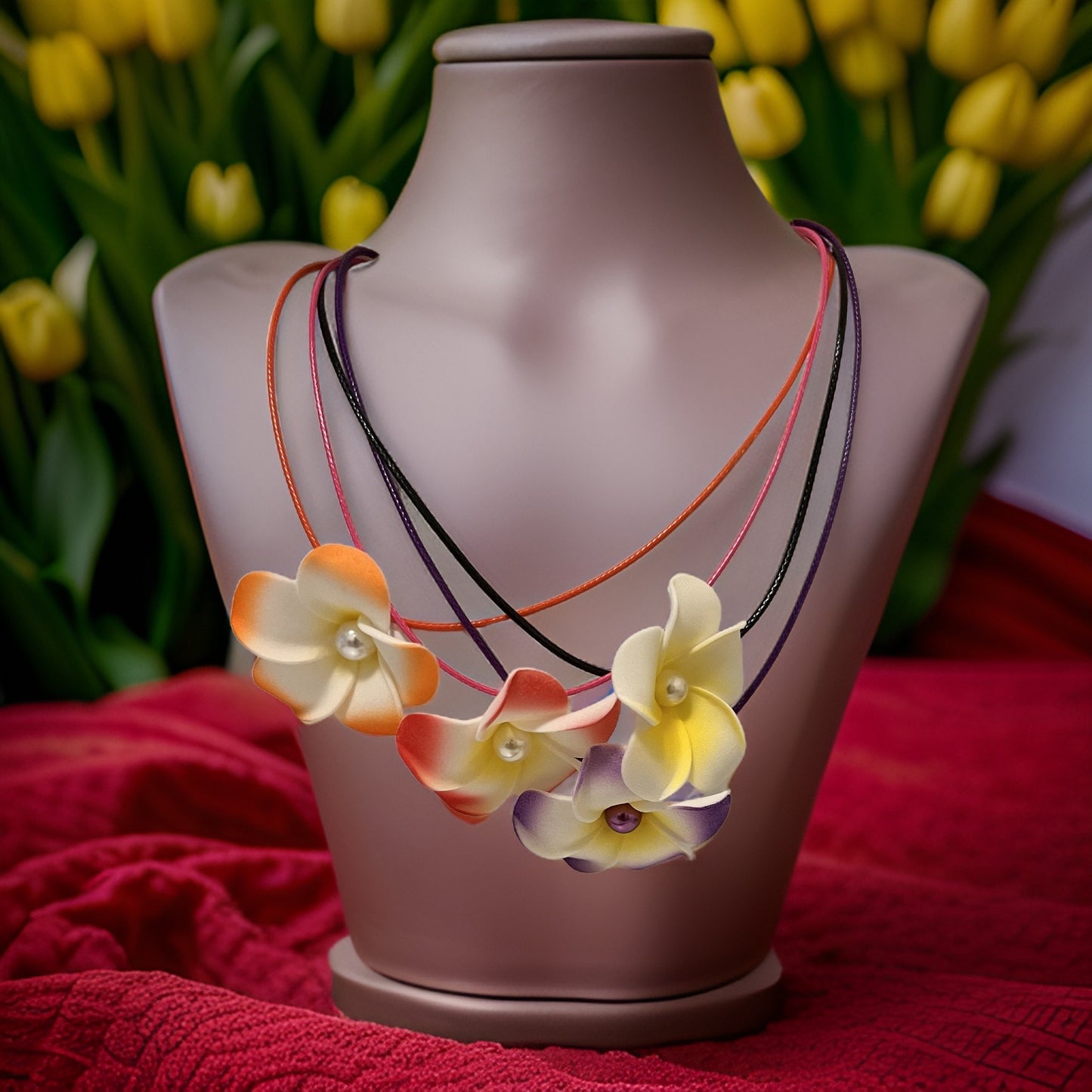 Flower Necklaces (Purchase individually or 6 pcs)